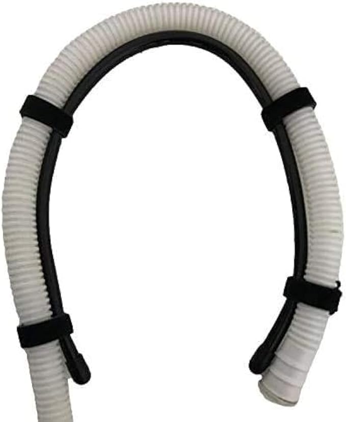 Pmsanzay Universal Adjustable Shape Drain Hose Guide Assembly Fits All Drain Hose, Flexible Laundry Tub Washing Machine Discharge Hose Clip Hose Holder - You can Mold it to fit Your Needs.
