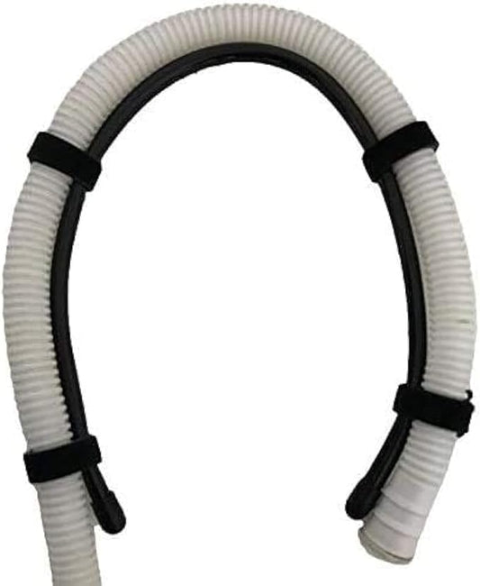 Pmsanzay Universal Adjustable Shape Drain Hose Guide Assembly Fits All Drain Hose, Flexible Laundry Tub Washing Machine Discharge Hose Clip Hose Holder - You can Mold it to fit Your Needs.