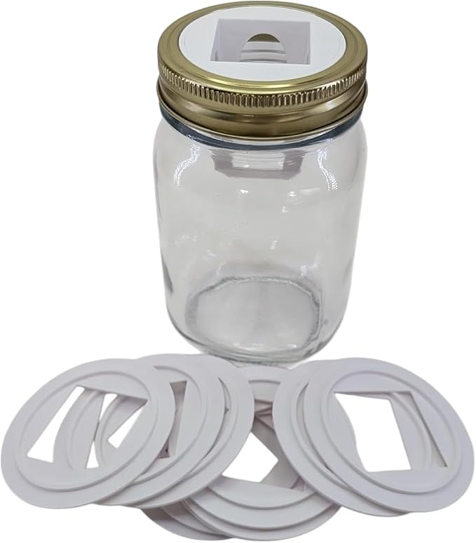 Grow Cubes for Hydroponic System/Compatible with Gardyn (10 Grow Cubes + 10 Regular Mouth MJ Adapters)