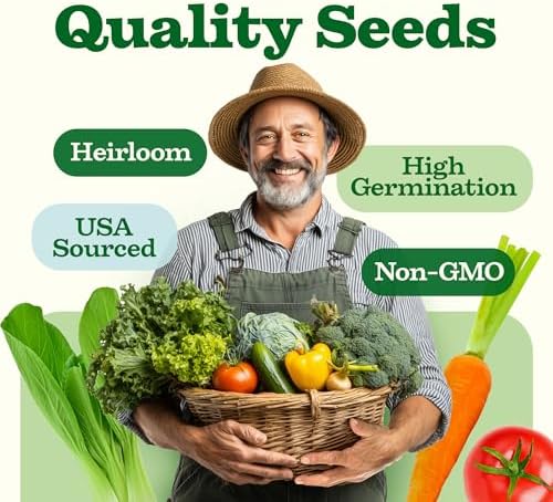 HOME GROWN 𝗨𝗦𝗔 𝗣𝗥𝗘𝗠𝗜𝗨𝗠 55 Vegetable Seeds Pack 28,000 & HOME GROWN 𝗨𝗦𝗔 𝗣𝗥𝗘𝗠𝗜𝗨𝗠 15 Heirloom Vegetable Seeds 7,000