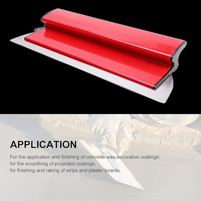 Skimming Blade, Durable Plastering Drywall Skimming Blade, High Grade Semi Flexible Painting Finishing Trowel for Cement and Concrete Wall-Board Wall Plastering Tools(Size:40cm)