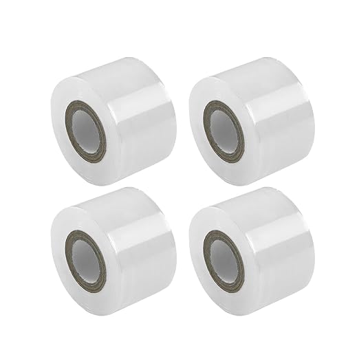 Premium Grafting Tape 4-Pack – 1.2" (30mm) x 600ft Total – Clear Stretchable Self-Fusing Film for Delicate Plant Repair, Seedling Budding & Floral Wrapping – Mini Rolls for Roses, Herbs, Fruit Trees