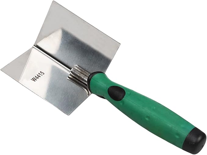 Corner Trowel 80 x 60 mm, Drywall Corner Hand Tool, Stainless Steel Sheetrocks External Corners Trowel & Internal Corners Trowels Building Products for Home and Industrial (W4415)