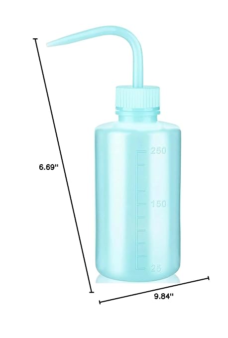 Valchoose Medical Squeeze Bottle 250ml, 8.5oz, Premium (Blue) Wash Bottle LDPE No Leaking （1Pack）