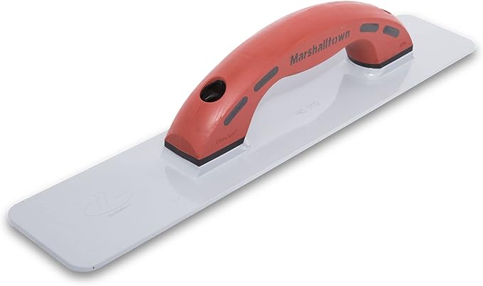 MARSHALLTOWN Cast Magnesium Hand Float, 16 Inch x 3-1/8 Inch, Concrete Float, Concrete Finishing Tool, Provides a Smooth Finish, DuraSoft Handle, Large Round Handle Style, Made in the USA, 148RD