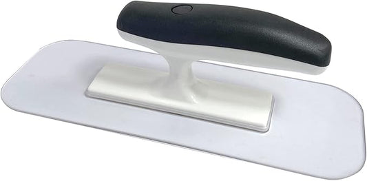 Hanroy Plastic Trowel with Black Comfortable Grip Handle, Includes 3.5" x 9.5'' Finishing Trowels, Lightweight Mounting, Round End, Suitable for Scrape,Plastering and Paint Walls(D1147-T)