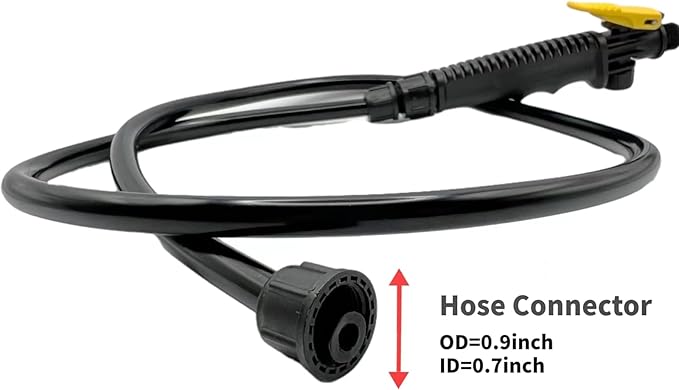 VANPET Replacement Sprayer Wand for Ryobi - Stainless Steel With Adjustable Nozzle, Trigger & Hose Compatible With P2803 (44 Inches)