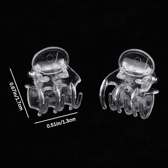 50Pcs Transparent Plant Orchid Clips,Flowers Fixer for Garden Vine Stem Plants Climbing Clasp for Support,Orchid Clips for Plants Support Garden Stakes