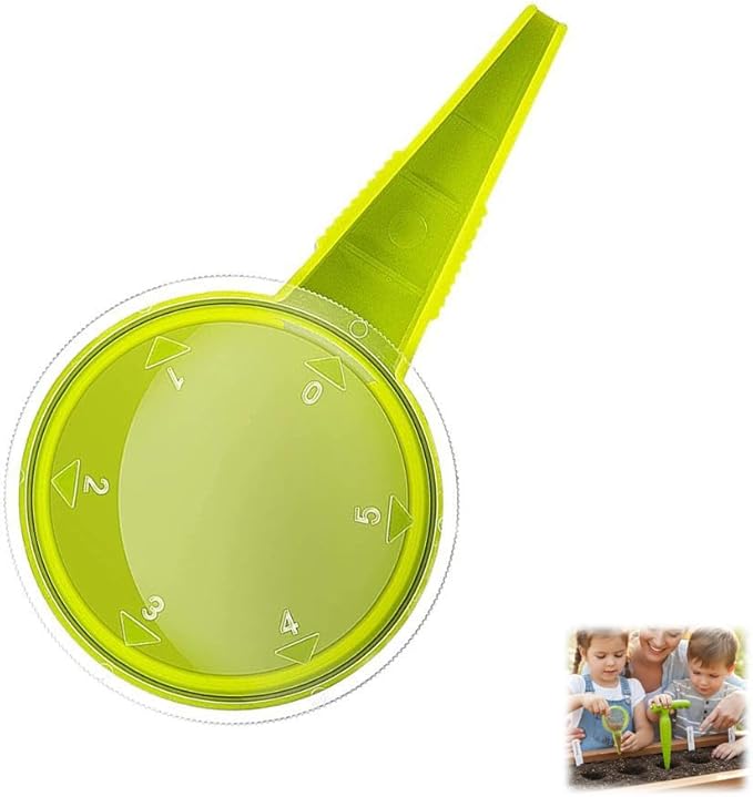 Sowing Seed Dispenser Hand Tool, Handheld Garden Seeder Sower Planter with Handle, Plastic Seed Dibbler for Sowing Seeds, Planting, Bulbs, Digging (Punch 1set)