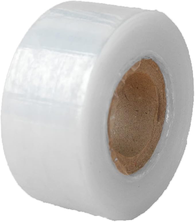 Essilnn Grafting Tape Plant Repair Budding Tape Garden Nursery Moisture Barrier Stretchable Film for Fruit, Floral and Tree, 1-1/5", 395ft, 6 Pack