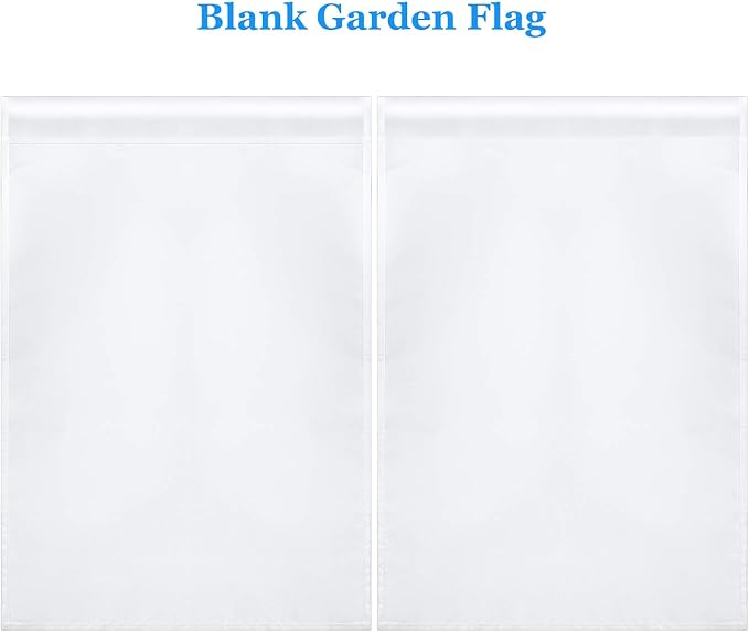 Sublimation Garden Flag Blank Bulk 12x18inch Sublimation Banner Blank Polyester Flags DIY Canvas Sign for Garden Lawn and Yard Courtyard Outside Decoration(3 Pieces)