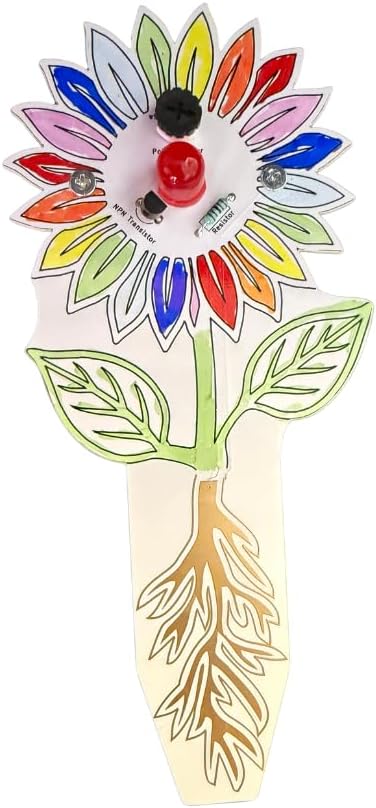 Soil Moisture Sensor Kit – DIY Light-Up Plant Water Indicator with LED, Transistor & Resistor Learning Circuit – Educational Electronics Kit for Beginners