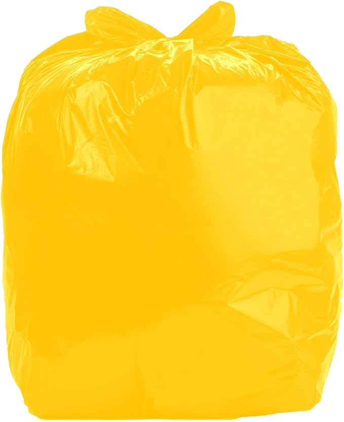 Ultrasac Heavy Duty 55 Gallon Yellow Trash Bags - (Value 200 Pack) - 1.5 MIL equivalent Industrial Strength Plastic 37" x 54" for 50-55 Gal Cans -Fits Toter, Rubbermaid Brute, Carlislie Bronco etc.