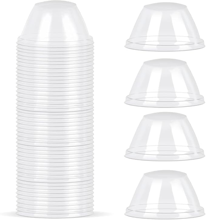 50Pcs Grow Domes 4cm/1.57in Inner Diameter, Transparent Replacement Pod Grow Domes Cap, Humidity Domes Cover Lid, Domes Cap for Grow Basket, Greenhouse, Hydroponic Growing (50)