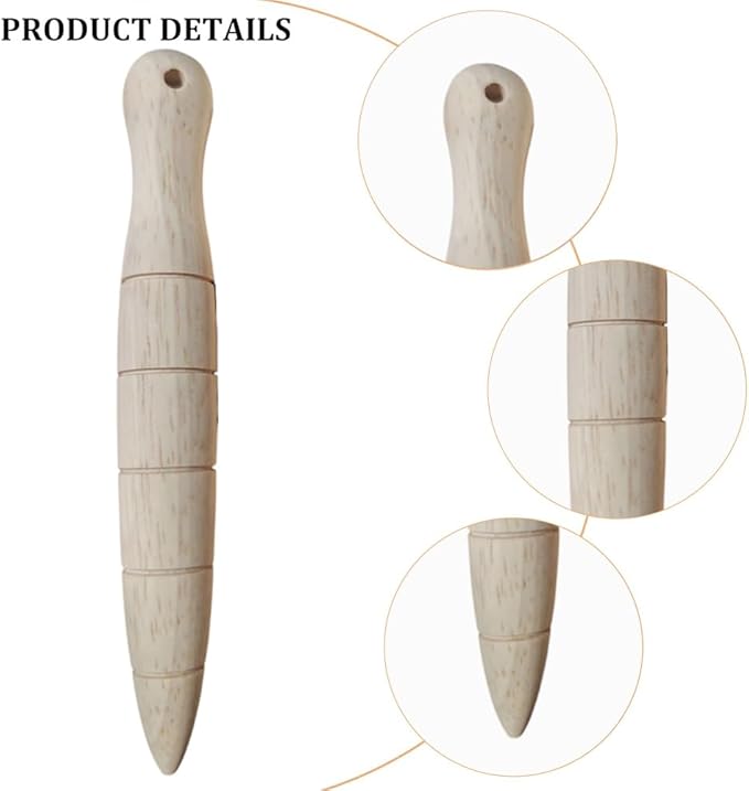 CHGCRAFT 5Pcs Wooden Plant Dibber Wood Garden Dibber seedsDibbler Dibber Bulb Seedling Planting Tools Gardeners Planting Tool for Seedlings
