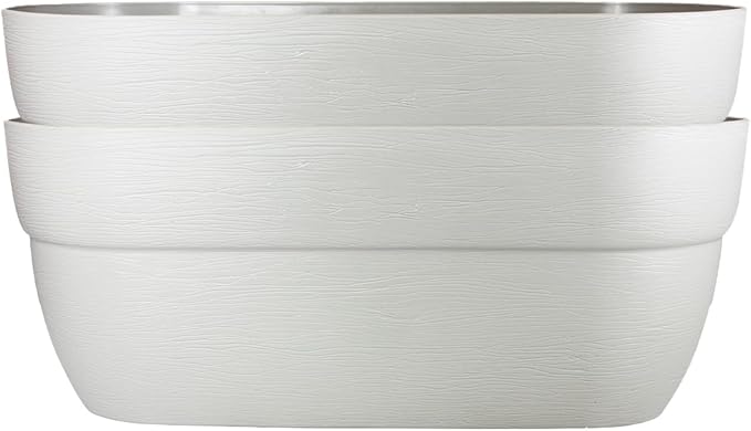 Emsco Group Rail Planter, White