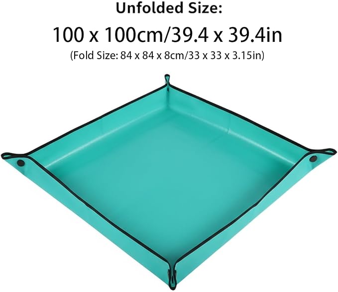 Plant Repotting Mat for Plants, Gardening Hand Tools for Gardeners, PE, 39.4x39.4in (100x100cm)