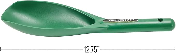 ASR Outdoor 12.5 Inch Prospecting Large Sand Scoop Plastic Trowel for Metal Detector Gold Panning, Green | highly durable sand scoop