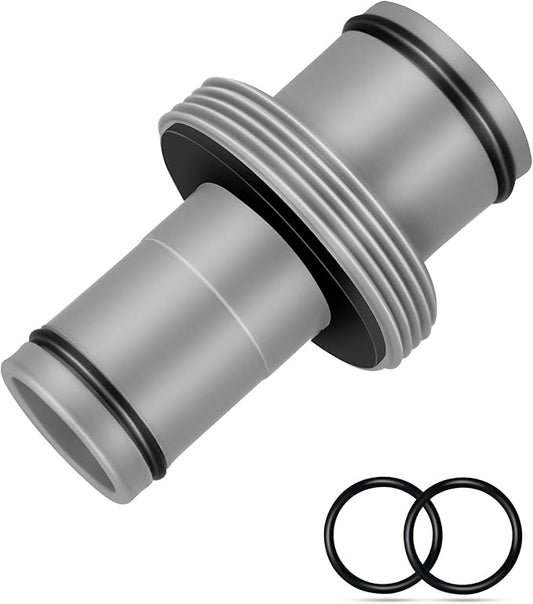 Pool Hose Connector for Leak-Proof Dual Seal and Stable Water Flow, 1.5" to 1.25" Pool Hose Adapter for Pool Parts and Accessories Replacement, Easy No-Tool Install for Above Ground Pools