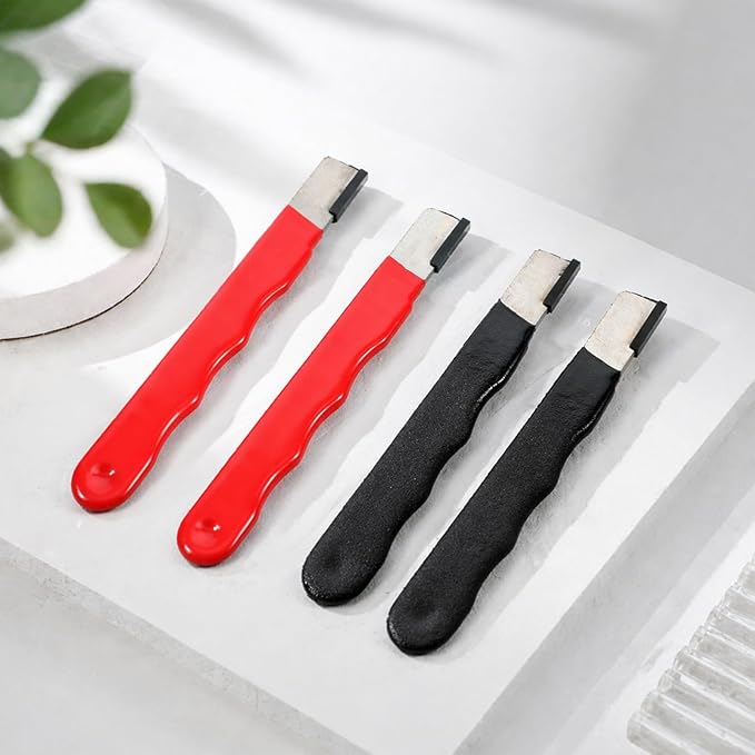 4 Pack Pocket Blade Sharpeners, Garden Tool Sharpener, Garden Knife Sharpener for Hedge Shears Scissors, Mini Portable Quick Edge Sharpening Multipurpose Usage for Cutter Scissor Axe Clipper Pruners