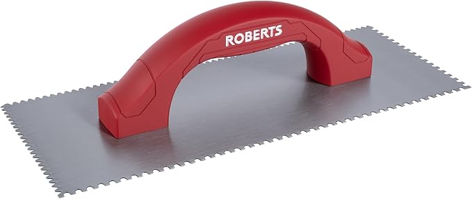 ROBERTS 49604 Dual-Notch Trowel for Installation of Residential and Commercial Carpet Flooring