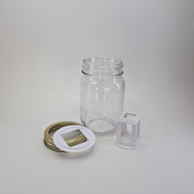 Grow Cubes for Hydroponic System/Compatible with Gardyn (10 Grow Cubes + 10 Regular Mouth MJ Adapters)