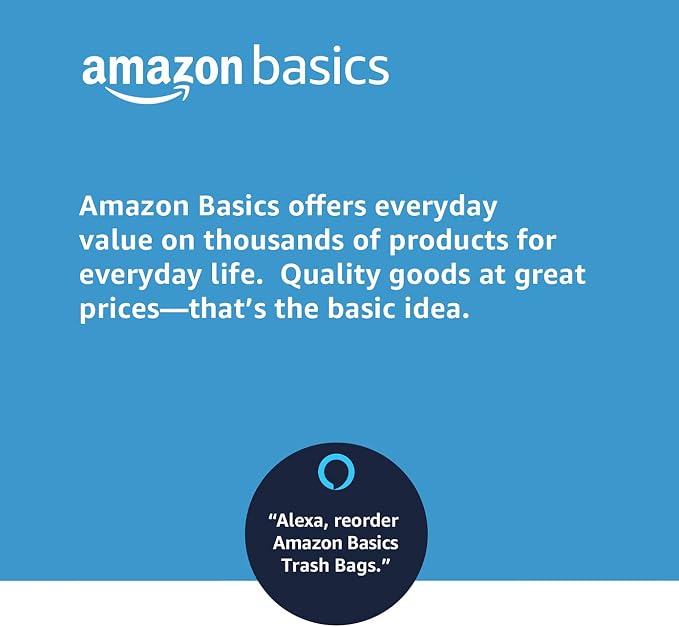 Amazon Basics Lawn & Leaf Drawstring Trash Bags,39 Gallon,40 Count (Pack of 4)