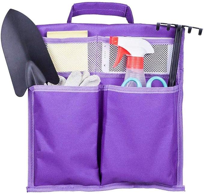 Garden Kneeler Tool Bag Stool Pouch Seat Storage Tote Hanging Organizer, 600D Portable for Outdoor Gardening(Size: 11.81 * 7.48 * 0.19 in) ()