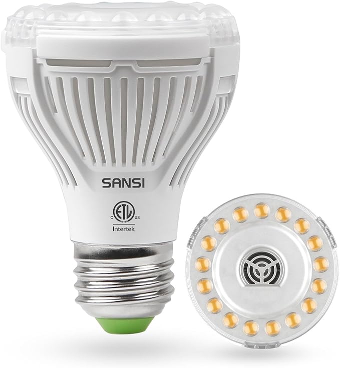 SANSI Grow Lights for Indoor Plants, Full Spectrum 10W Grow Light Bulbs (150 Watt Equivalent) with Optical Lens for High PPFD, 4000K Natural Daylight LED Plant Lights for Indoor Growing Seed Starting