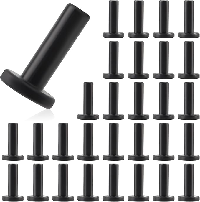 Kalolary 30PCS 1/4" End Plugs for Quick Connect 1/4" Drip Irrigation Tee Fitting, 1/4'' Drip Line End Closure Parts End Cap Connectors for Quick Connect Drip Irrigation System, Black
