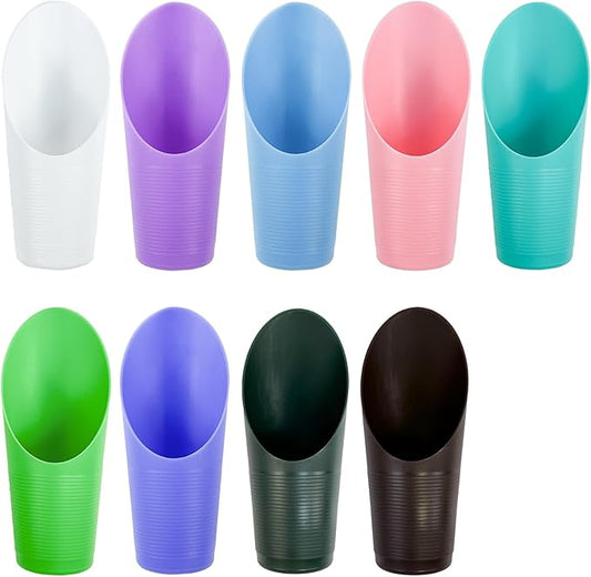9 Pcs Bonsai Soil Scoops Plastic Garden Soil Scoops Succulent Soil Scoop Colorful Small Soil Scoops Gardening Tools for Plant Flower Succulent (Colorful)
