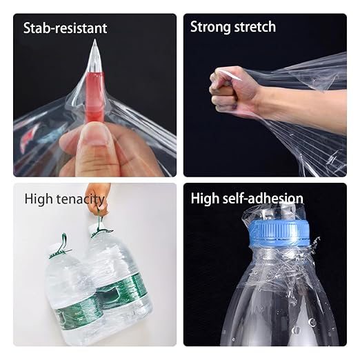Extra-Wide Grafting Tape 4-Pack – 3.94" (10cm) x 2000ft Total – Heavy-Duty Clear Stretch Film for Large Tree Repair, Big Branch Budding & Plant Grafting – Self-Fusing Waterproof Wrap