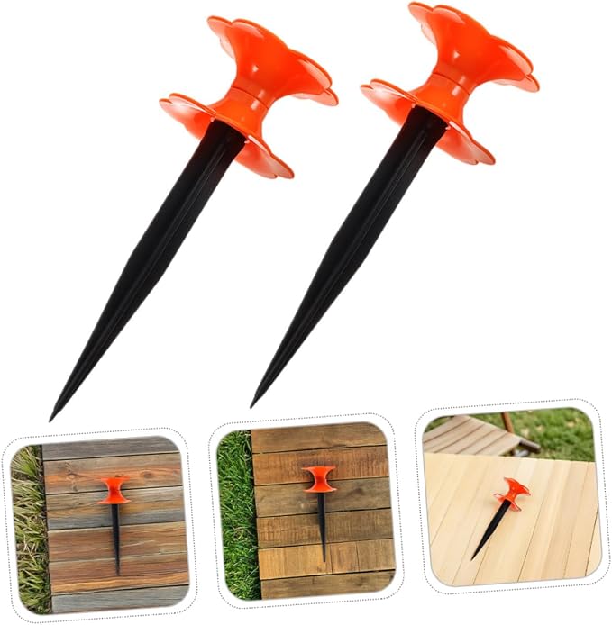 4pcs Garden Hose Guide Spikes Water Tubing Holder Stakes for Efficient Hose Direction Gardens and Flower Beds Easy Installation for Outdoor Use