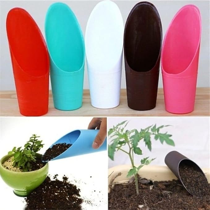 Black Bonsai Soil Scoops- Potting Scoopers Bucket Shovel- Potting Scoopers Bucket Soil Scoop Garden Soil Scoops -Bonsai, Potting, Cultivation, Weeding,Planting,Hand Tools Gardening and Lawn Care
