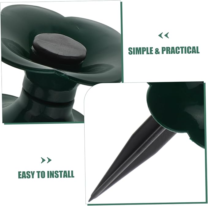 3pcs Hose Guards for Flower Beds Lawn Hose Winding Wheels Garden Watering Guide Spikes