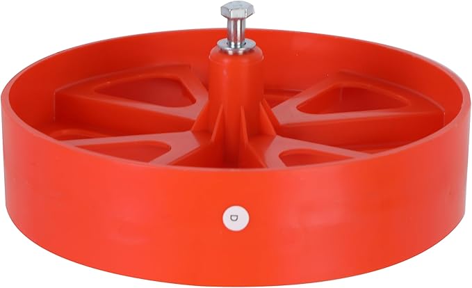 Agri-Fab Push Garden Seeder Planter with 7 Interchangeable Seed Plates, 3 lb Capacity Hopper and Adjustable Row Marker, Orange