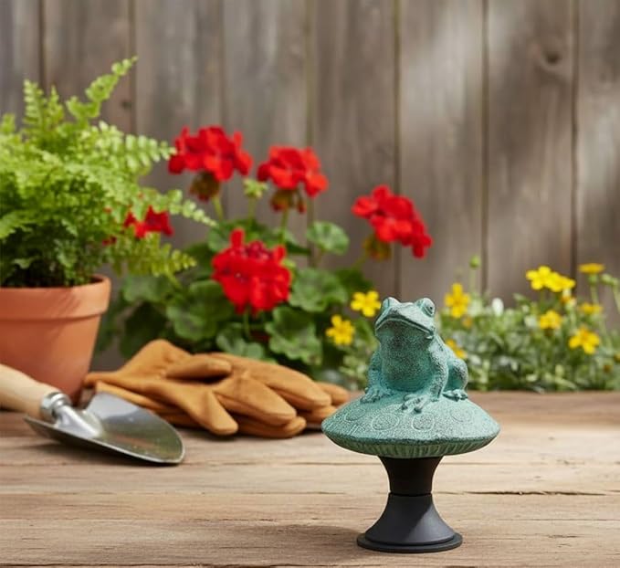 SPI Home 33146 Frog on Mushroom Hose Guard