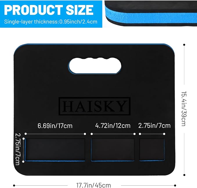 Mechanic Mat for Working Under Car, Magnetic Slot for Storing Screws or Small Accessories, Thick Kneeling Pad with Handle for Mechanics, Garage, Gardening, Gym, Camping, Creeper