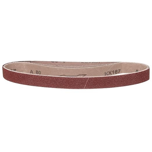 1-1/8 x 21 Inch Sanding Belt, 3 Pcs 80 Grit Knife Sharpener Belts Work Sharpening for Belt Sander Knife Carving Tool Metal Working
