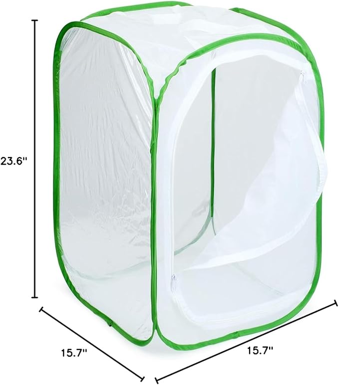 RESTCLOUD Professional Butterfly Habitat Insect Cage Caterpillar Enclosure Pop-up Polyester Bottom for Easier Clean
