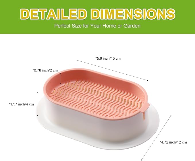 Cat Grass Planter, Hydroponic Cat Grass Kit with Germination Tray, Soil-Free Cat Grass Tray for Indoor Cats, Microgreens Growing Tray, No Seeds Included