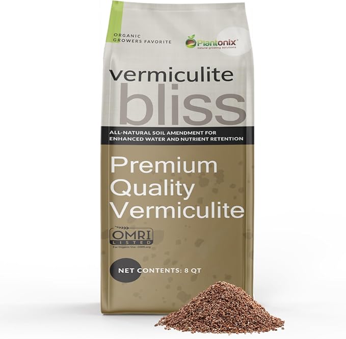 Coco Bliss 650gm Bricks (5-Pack) + Vermiculite Bliss (8 Qts) - Organic Coco Coir for Plants & Vermiculite for Gardening - Cocopeat Coconut Soil - Coconut Coir for Plants - Garden Soil Potting Mix