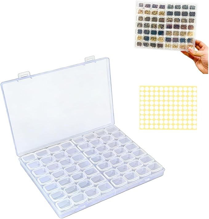 Seed Organizer Storage Box,Seed Storage Organizer Box with Labels | 56 Slots Seed Storage Organizer Box with Labels,Airtight Seed Storage Case for Flowers, Vegetables, Herbs & Plants