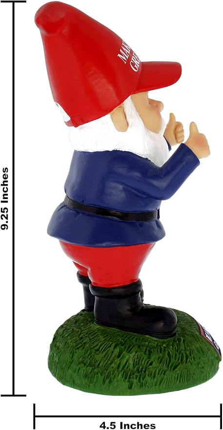 Gnometastic Make Gnomes Great Again Garden Gnome Statue, 9.5in - Indoor Outdoor Funny Garden Gnomes Decoration for Yard, Lawn Ornament, Patio and Home Decor