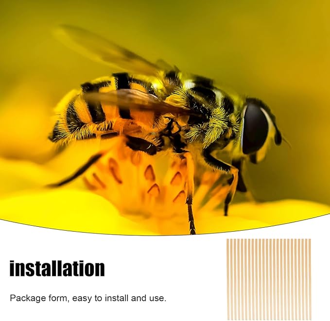 VANZACK 400 Pcs Replacement Straw Bee Tubes Nesting Tube Refill Inserts for Outdoor Mason Bee Houses Lightweight and Easy to Install 5.70In Length