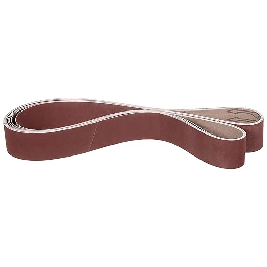 2 x 72 Inch Sanding Belt, 3 Pcs 320 Grit Knife Sharpener Belts Work Sharpening for Belt Sander Knife Carving Tool Metal Working