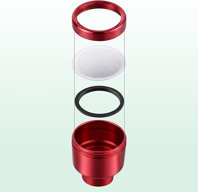 Dreyoo 1 Pack Water Nozzle with 3000 Tiny Holes, 3/4'' Aluminium Alloy Garden Hose Shower Head with PTFE Thread Seal Tape for Outdoor Watering Flowers, Plants, Greenhouse, Nurseryman (2.36'',Red)