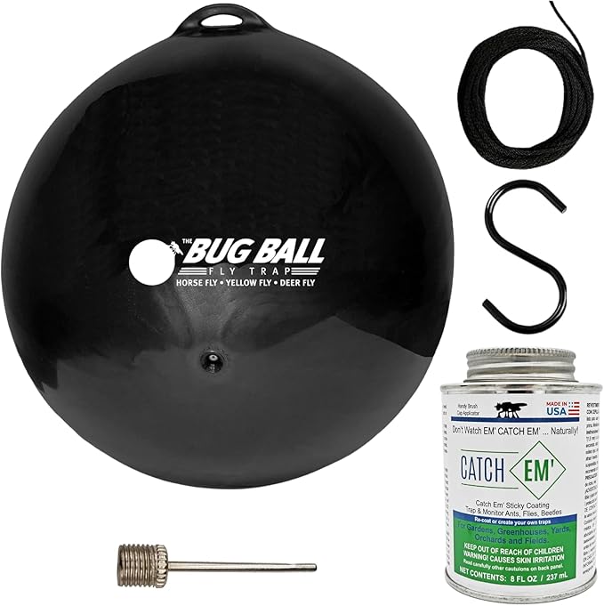 Bug Ball Starter Complete Kit - Biting Fly and Insect Trap, Pack of 3