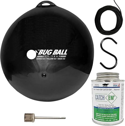 Bug Ball Starter Complete Kit - Biting Fly and Insect Trap, Pack of 4
