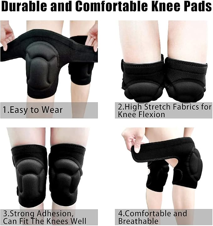 Women Men Knee Pad Suitable for House Working, Floor and Carpet Cleaning, Gardening Maintain, Construction Work, High Elastic Fabric Men Knee Pads Protect Knee Safety